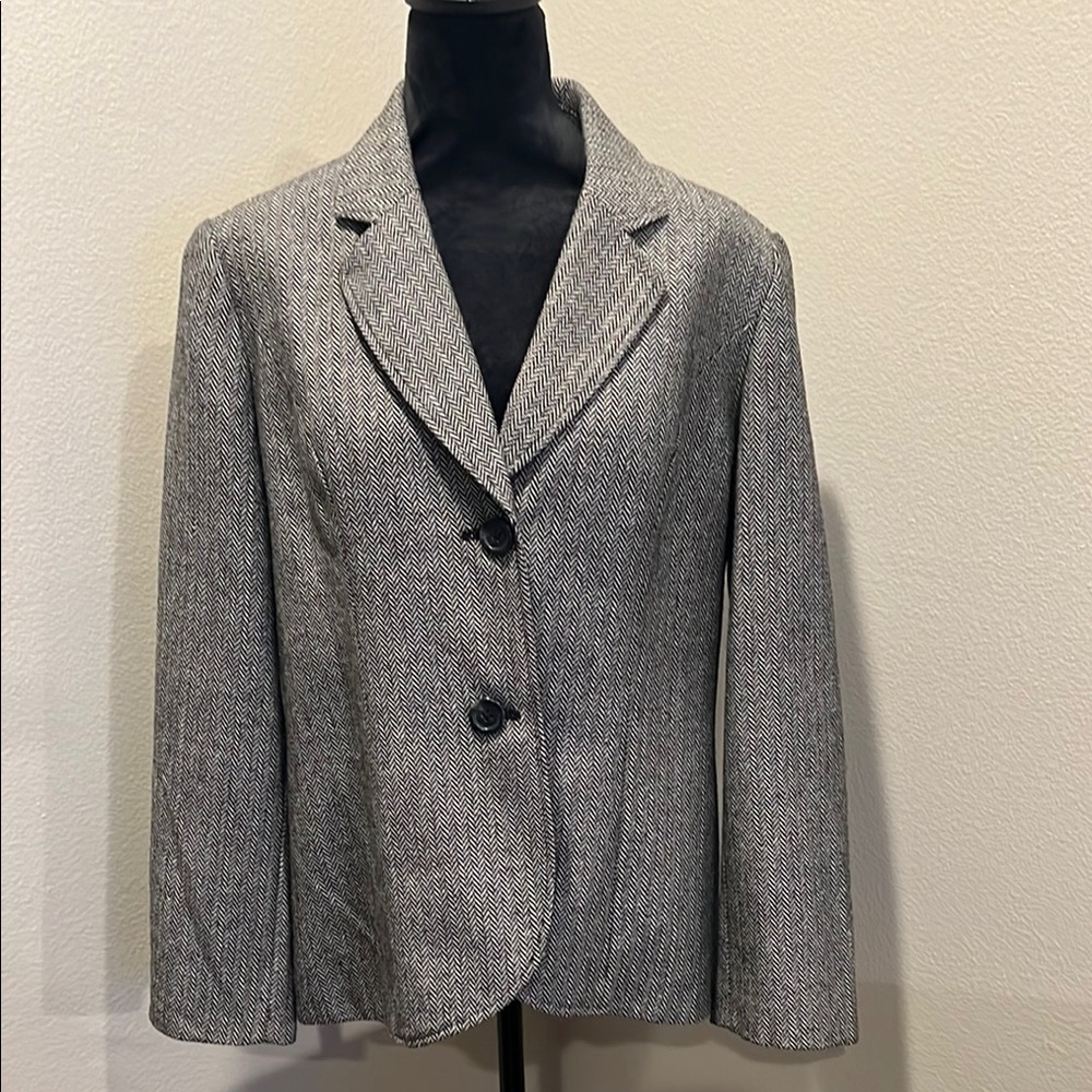 Coldwater Creek Gray Blazer with Notched Lapels